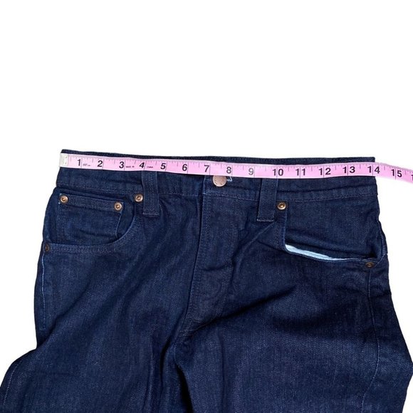 Nudie Jeans Tape Ted Organic Dry Grey Embo Blue Slim Denim Mens  30 (28x26) - Picture 10 of 11